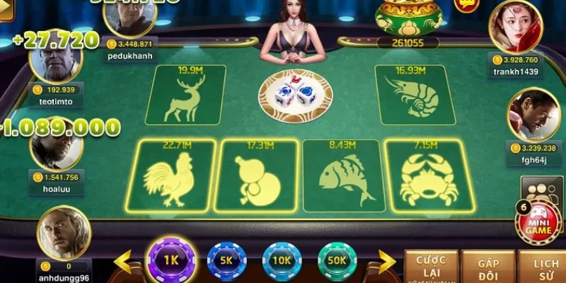 Tỷ lệ thắng cược trong bầu cua online